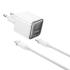 WIWU Jello Wi-U030 GaN Fast Charger USB-C 20W Adapter + Type-C Cable - White